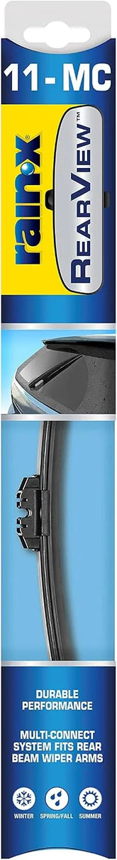 Rain-X 850021 RearView 11-MC Rear Wiper Blade, 11 Inch Beam Rear Wiper Blade (Pack Of 1), Automotive Replacement Wiper Blades That Meet Or Exceed OEM Quality And Design Standards