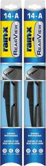 Rain-X 850026 RearView 14-A Rear Wiper Blade, 14 Inch Composite Rear Wiper Blade, Fits Rock Lock 2 (Pack Of 2), Automotive Replacement Wiper Blades That Meet Or Exceed OEM Quality And Design Standards