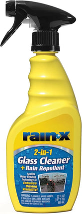 Rain-X 5071268 2-in-1 Glass Cleaner and Rain Repellant, 23 oz. (Pack of 1) - Provides a Streak-Free Clean for Automotive Glass While Preventing Sleet, Snow, Ice, and Road Spray Build Up
