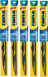 Rain-X RX30217-5PK Weatherbeater Wiper Blade - 17" Windshield Wipers (Pack Of 5), Automotive Replacement Windshield Wiper Blades That Meet Or Exceed OEM Quality And Durability Standards