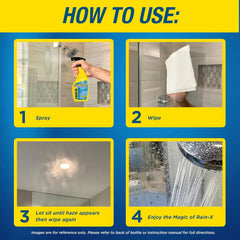 Rain-X 630542 Shower Door Water Repellent, Protects Glass Shower & Doors From Soap Residue And Hard Water Stains Leaving Your Bathroom Beautiful (Pack of 2)