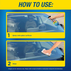 Rain-X RainX 630018 Glass Cleaner, Concentrated Streak-Free Formula for Car Windows, Windshield & Mirrors, Removes Bug Residue, Road Grime & Smoke Film - 23 Fl Oz