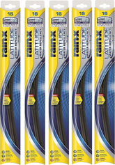 Rain-X 5079274-2-5PK Latitude 2-IN- 1 Water Repellency Wiper Blade, 16" (Pack of 5)