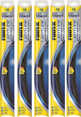 Rain-X 5079274-2-5PK Latitude 2-IN- 1 Water Repellency Wiper Blade, 16" (Pack of 5)