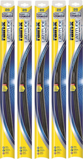 Rain-X 5079282-2-5PK Latitude 2-IN-1 Water Repellency Wiper Blade, 28" (Pack of 5)