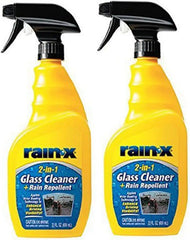 Rain-X 5071268 2-in-1 Glass Cleaner and Rain Repellant - 23 oz, 2- Pack