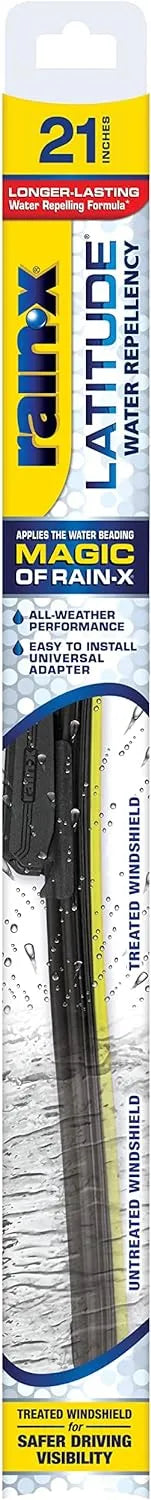 Rain-X 5079278-2 Repellency Water Repellent Wiper Blades, 21" Windshield Wiper, All Weather Streak-Free for Enhanced Visibility w/Water Repellency Formula