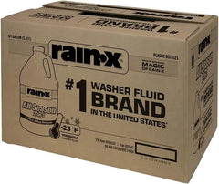 Rain-X All Season -25°F 2-in-1 De-Icer & Bug Remover Windshield Washer Fluid - 1 Gallon (Pack of 6)