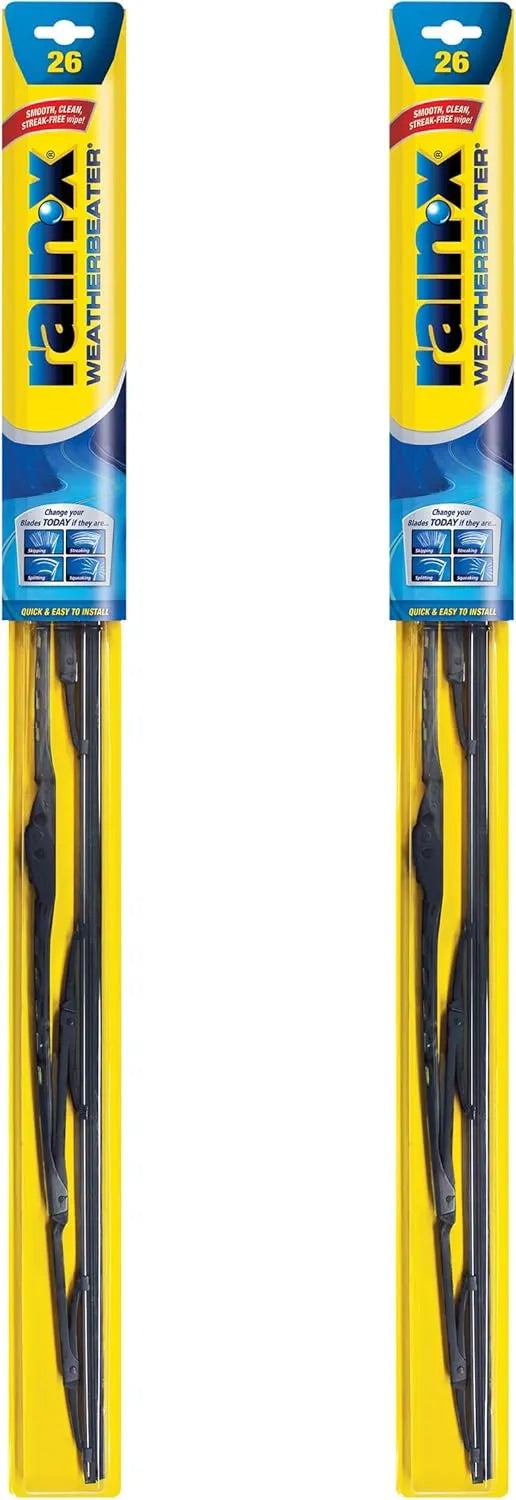 Rain-X 820246 WeatherBeater Wiper Blades, 26" Windshield Wipers (Pack of 2), Automotive Replacement Windshield Wiper Blades That Meet Or Exceed OEM Quality And Durability Standards