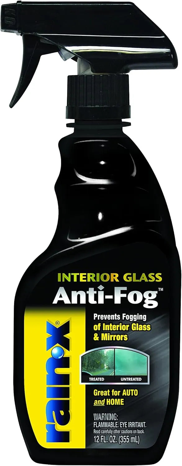 Rain-X 630046 Interior Glass Anti-Fog, 12 oz. - Prevents Fogging of Interior Glass and Mirrors, Usable on Both Automobiles and Marine Vehicles