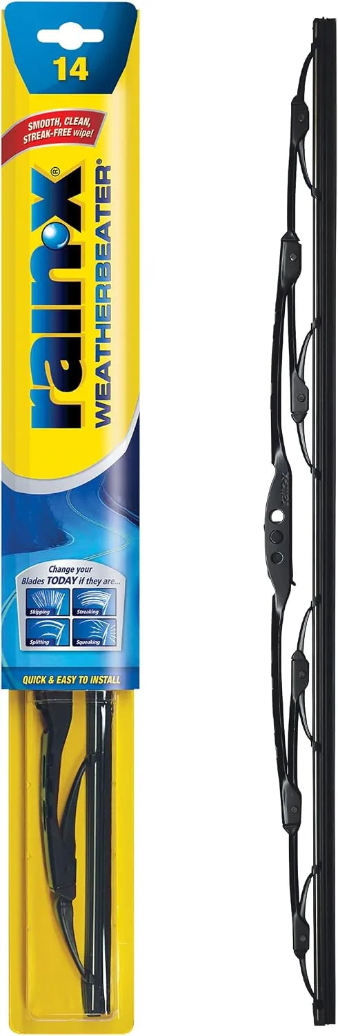 Rain-X RX30214 WeatherBeater Wiper Blades, 14" Windshield Wipers (Pack of 1), Automotive Replacement Windshield Wiper Blades That Meet Or Exceed OEM Quality And Durability Standards