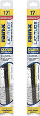 Rain-X 810203 Repellency Water Repellent Wiper Blades, 17" Windshield Wipers (Pack of 2), All Weather Streak-Free for Enhanced Visibility w/ Water Repellency Formula