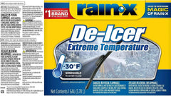 Rain-X -30°F Extreme Temperature De-Icer Windshield Washer Fluid - 1 Gallon (Pack of 6)