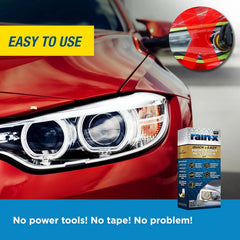 Rain-X 610200 2-Step Headlight Restorer Kit, Restores Clarity of Headlights Preventing Oxidation & Discoloration, Quick & Effective in Just 15 Mins with No Tools or Tape Required