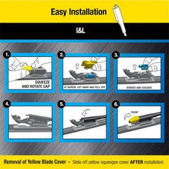 Rain-X 870115 Truck & SUV Rugged Series Premium Wiper Blades, 15 Inch Windshield Wipers (Pack Of 1), Automotive Replacement Windshield Wiper Blades Engineered For All Driving Adventures